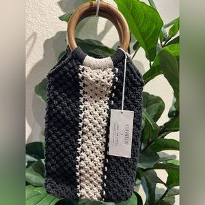 LAUDE THE LABEL
Gabby Mini Macrame Bag - NWT